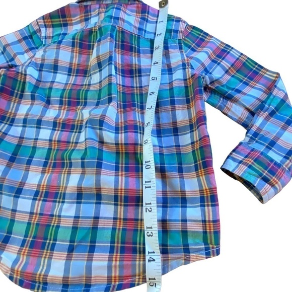 Janie and Jack Toddler Plaid Long Sleeve Shirt Size 2T - Picture 8 of 9